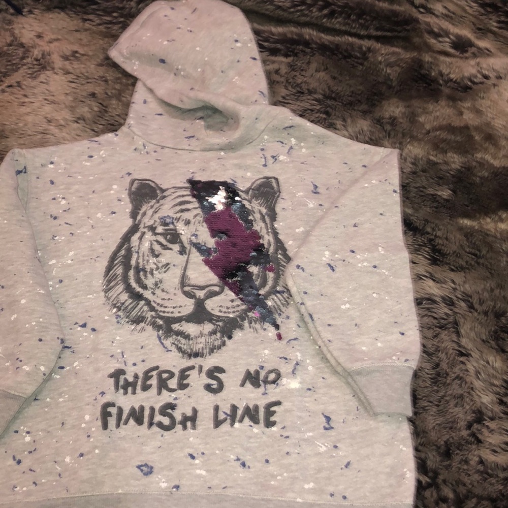 Zara hoodie with tiger sequence